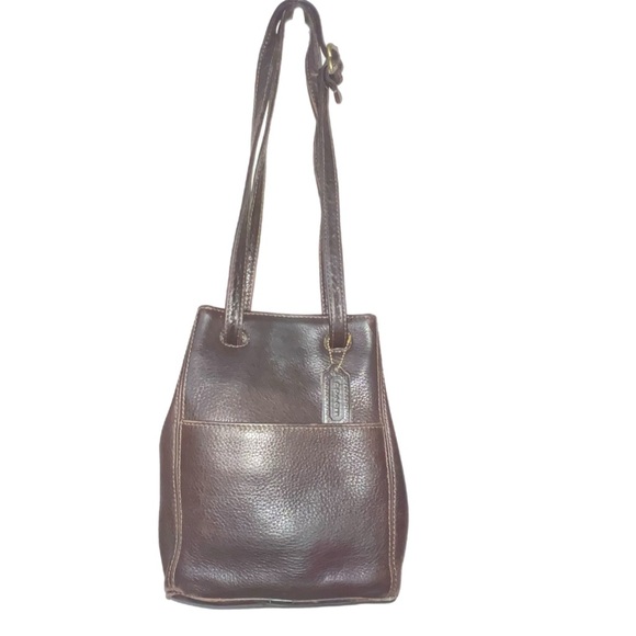 Vintage Coach #4923 Sonoma Drawstring in Brown Pebbled Genuine Leather - Picture 8 of 8